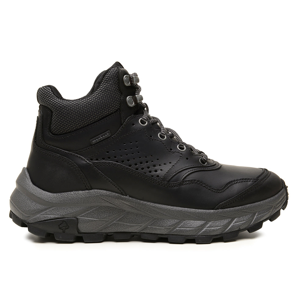 Bota Adventure Cano Alto Macboot Monjolo 02 Preto Emborrachado - vista frontal - Macboot