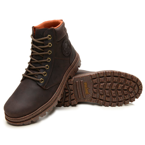 Bota Militar Cano Alto Macboot Ravenala 02 Café