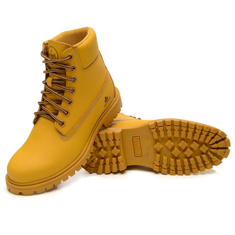Bota Militar Macboot Cano Alto Lauryn 08 Mostarda