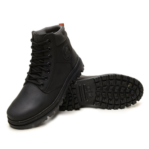 Bota Militar Cano Alto Macboot Ravenala 02 Preto Emborrachado