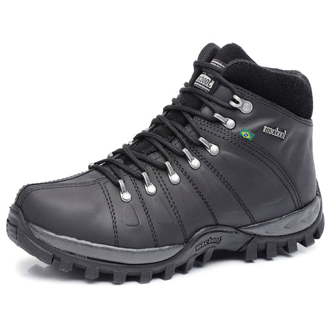 Bota Adventure Cano Alto Macboot Uirapuru 02 Preto Emborrachado