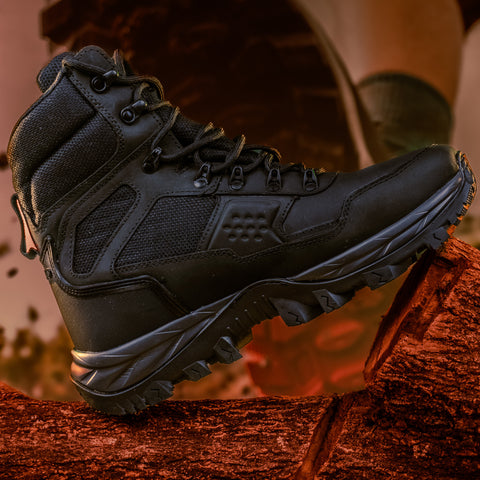 Bota Militar Cano Longo Macboot Orix 02 Preto Emborrachado