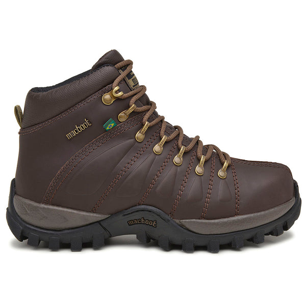 Bota Adventure Cano Alto Macboot Uirapuru 10 Café - vista frontal - Macboot