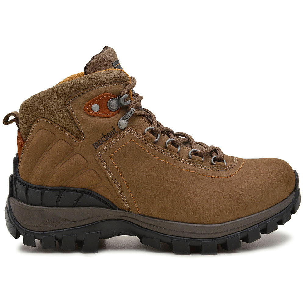 Bota Adventure Cano Alto Macboot Acari 04 Marrom Bege - vista frontal - Macboot