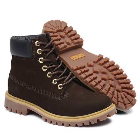 Bota Militar Macboot Cano Alto Lauryn 04 Café