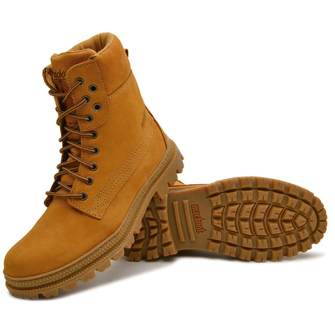 Bota Militar Cano Alto Macboot Papoula 04 Mostarda