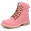 Bota Militar Cano Alto Macboot Papoula 08 Rosa