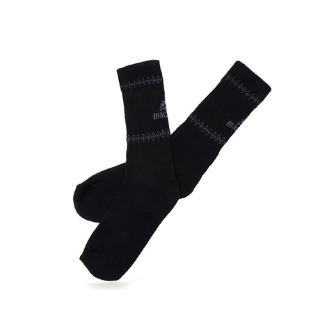 MEIA CANO LONGO MACBOOT PRETA/Marrom Acinzentado