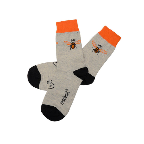 MEIA CANO LONGO MACBOOT BEE Marrom Acinzentado/LARANJA