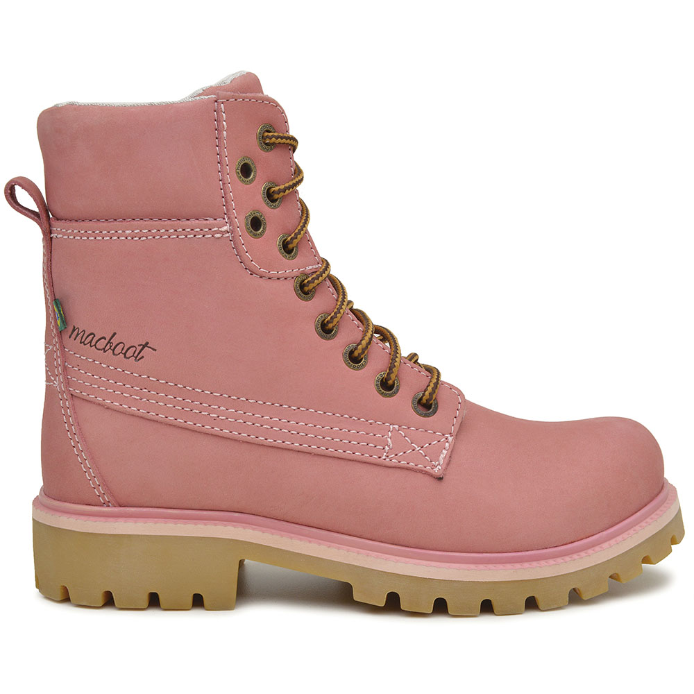 Bota Militar Cano Alto Macboot Papoula 08 Rosa