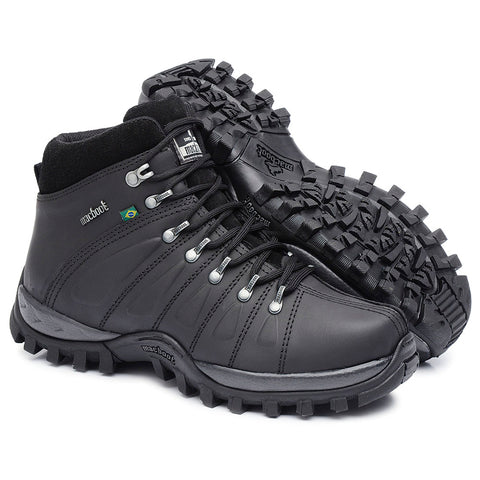 Bota Adventure Cano Alto Macboot Uirapuru 02 Preto Emborrachado