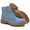 Bota Militar Macboot Cano Alto Lauryn 04 Azul Bebe
