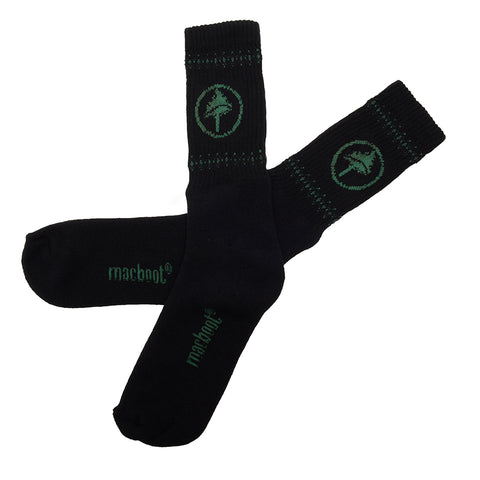 MEIA CANO LONGO MACBOOT PRETO/VERDE