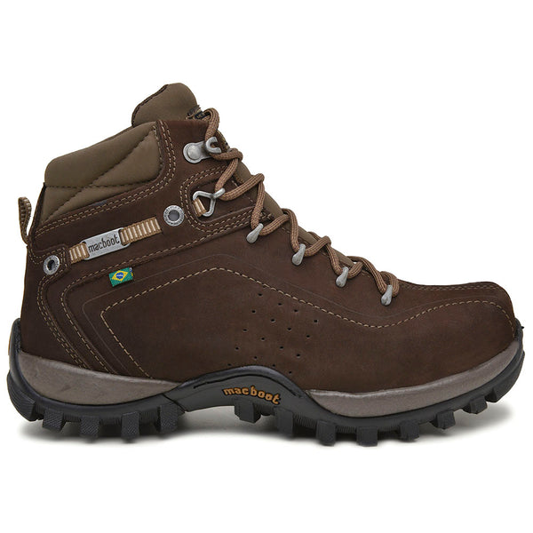 Bota Adventure Cano Alto Macboot Guarani 02 Marrom Escuro - vista frontal - Macboot
