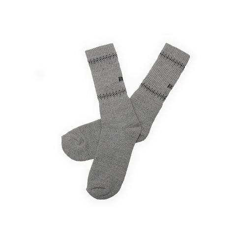 MEIA CANO LONGO MACBOOT Marrom Acinzentado/PRETA