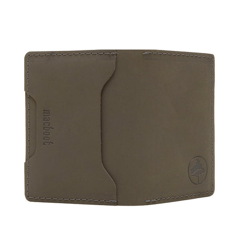 Porta Cartões em Couro Macboot - Cinza