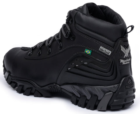 Bota Motors Cano Alto Macboot Hades 02 Preto Emborrachado