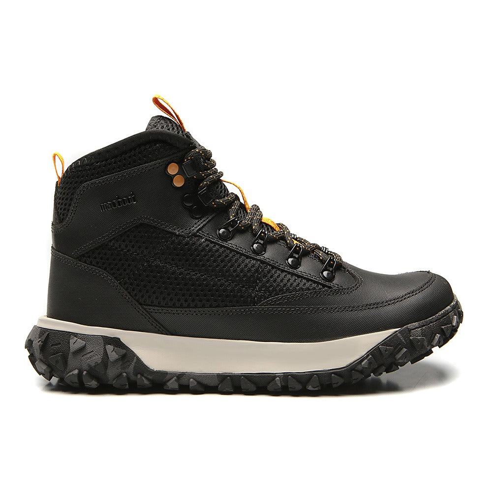 Bota Adventure Cano Alto Macboot Bourbon 02 Preto Emborrachado - vista frontal - Macboot