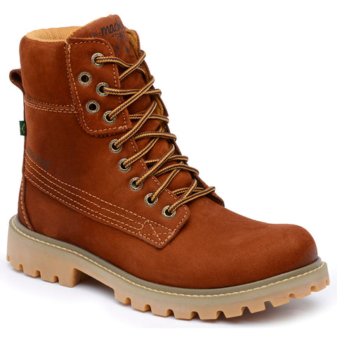 Bota Militar Cano Alto Macboot Papoula 08 Caramelo