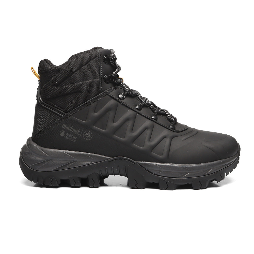 Bota Cano Alto Adventure Macboot Aruna 02 Preto Emborrachado - vista frontal - Macboot