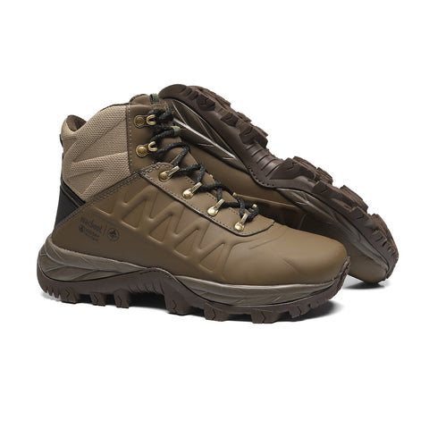 Bota Cano Alto Adventure Macboot Aruna 02 Marrom Emborrachado