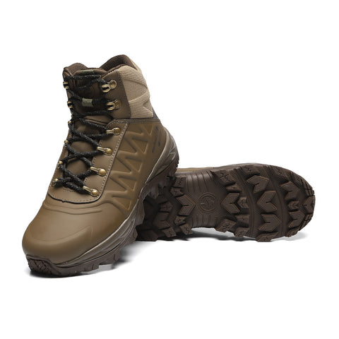 Bota Cano Alto Adventure Macboot Aruna 02 Marrom Emborrachado