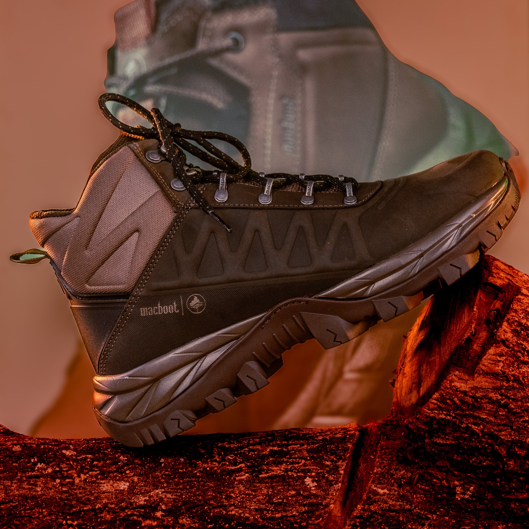 【aruchu②】 Bota Adventure Cano Alto Cinza Aruna 02 | Macboot