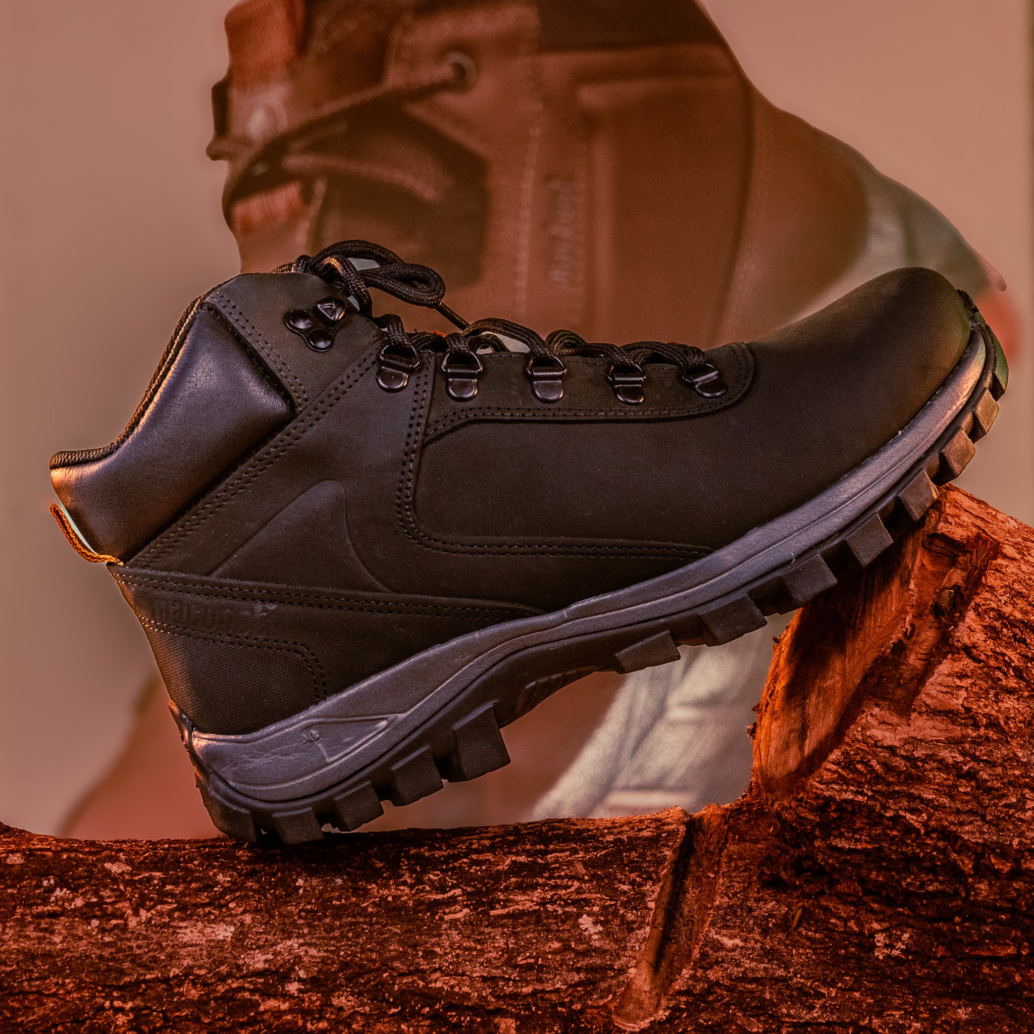 Bota Adventure Cano Alto Reseda 02 Preto Emborrachado | Macboot