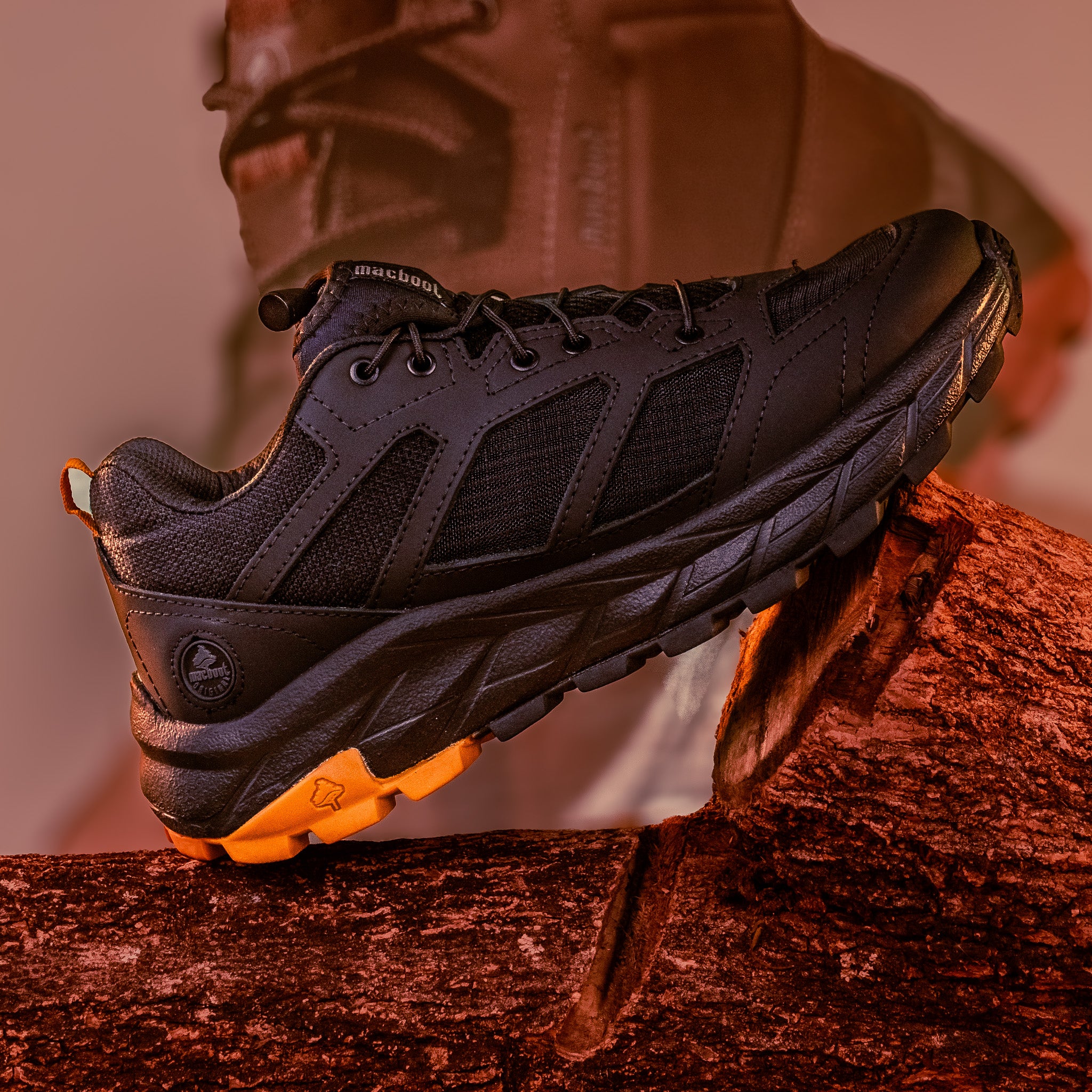MACO Tênis Adventure Macboot Akar 01 Preto Emborrachado