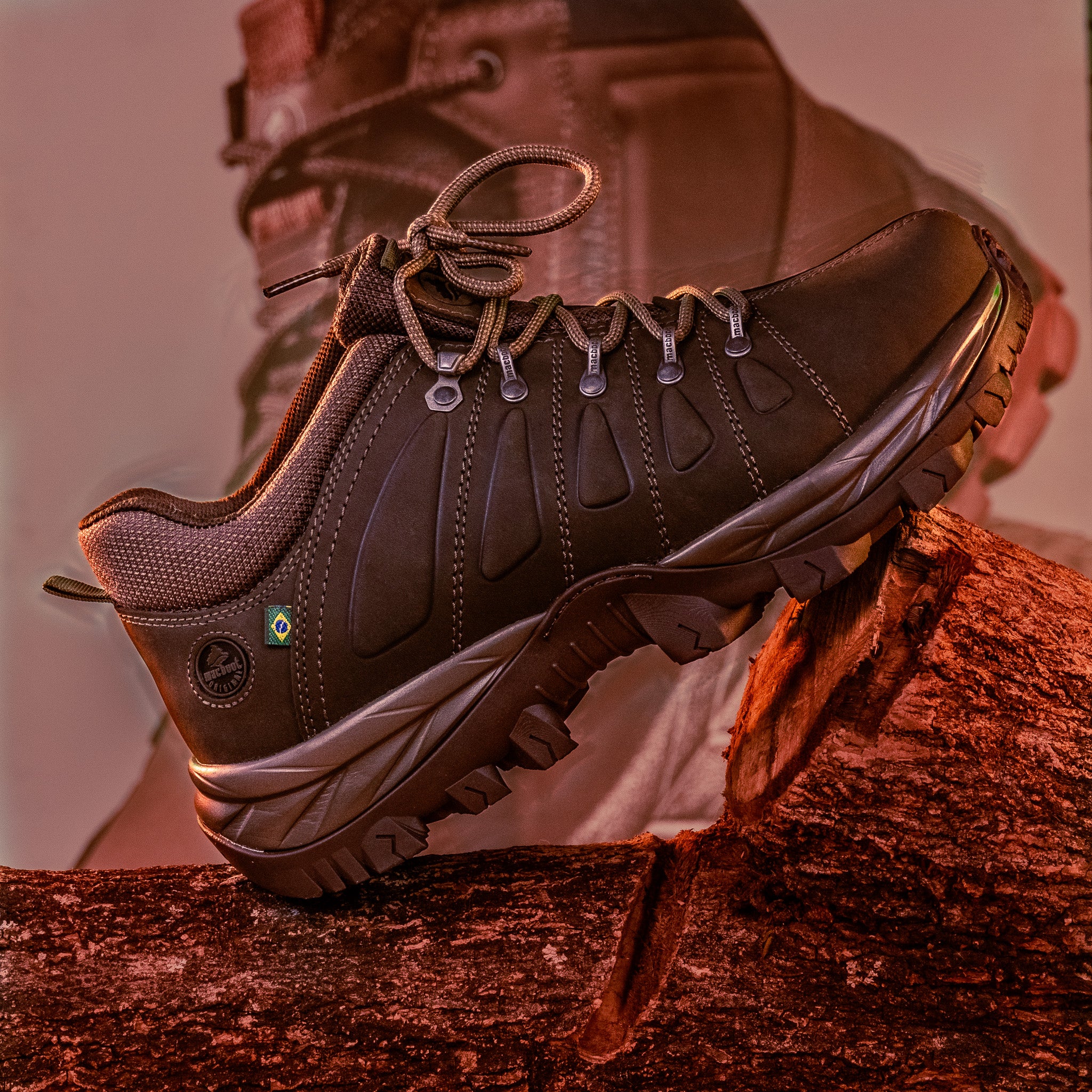 マニー　コラージュ Tênis Adventure Macboot Harpia 01Z Cinza | Macboot