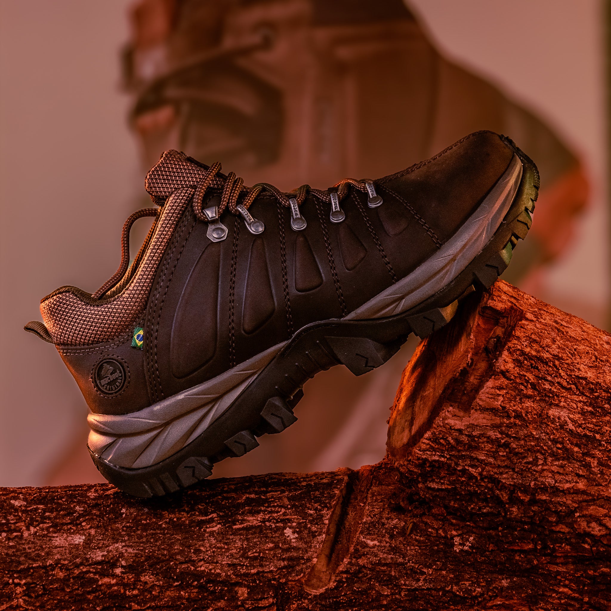 OＢA M A Tênis Adventure Macboot Harpia 01Z Café | Macboot
