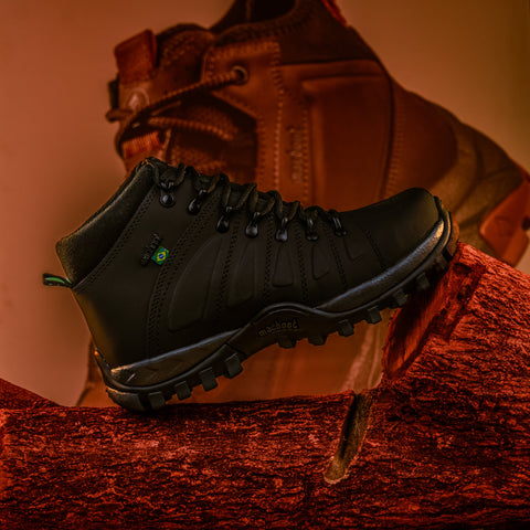 Bota De Segurança Cano Alto Macboot C.A0001 Preto Emborrachado