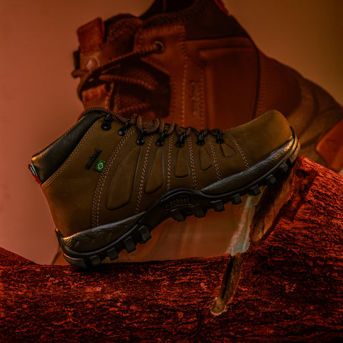 Bota De Segurança Cano Alto Macboot C.A0001 Marrom