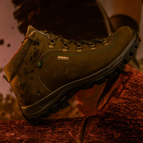 Bota Adventure Cano Alto Macboot Alecrim 04 Marrom Bege