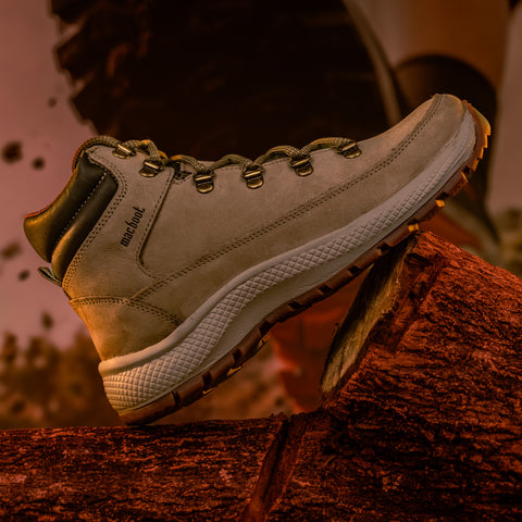 Bota Adventure Cano Alto Macboot Sabine 18Z Bege Acinzentado