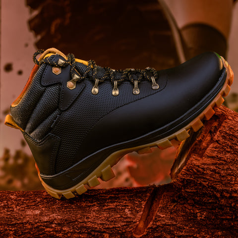 Bota Adventure Cano Alto Macboot Sumauma 08 Preto Emborrachado