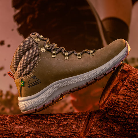 Bota Adventure Cano Alto Macboot Batu 14Z Marrom