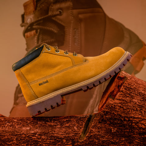 Bota Cano Médio Macboot Mini Lizzary 04 Mostarda