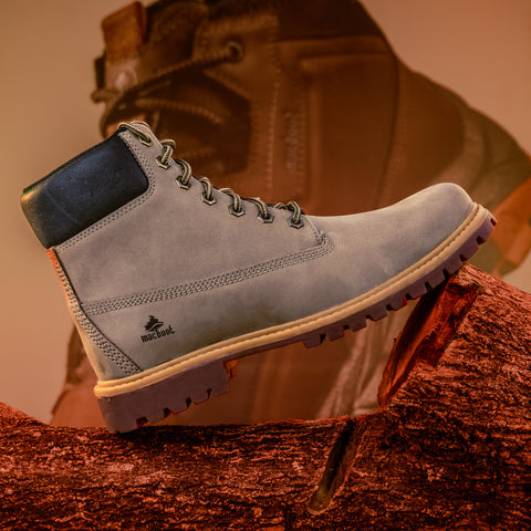 Bota Militar Cano Alto Lauryn 04 Bege Acinzentado