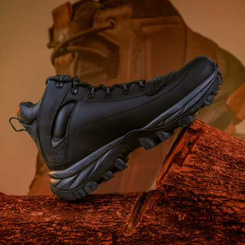 Bota Motors Cano Alto Macboot Musgo 02 Preto Emborrachado