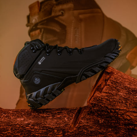 Bota Motors Cano Alto Macboot Ipê 02 Preto Emborrachado