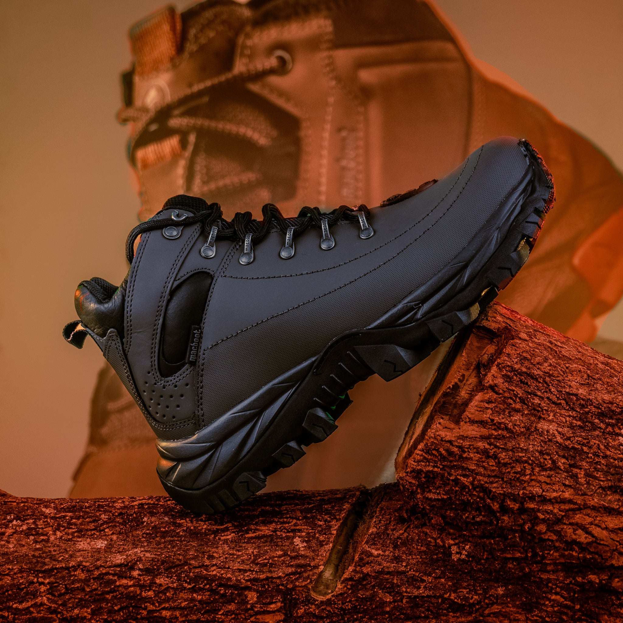 Bota Motors Cano Alto Macboot Musgo 02 Cinza | Macboot