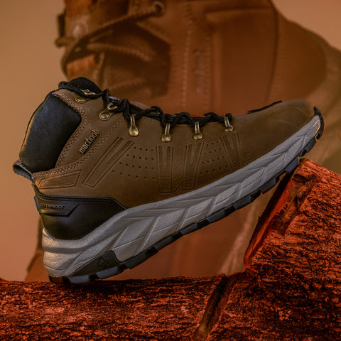 Bota De Segurança Cano Alto Macboot MAC PRO 13 Marrom