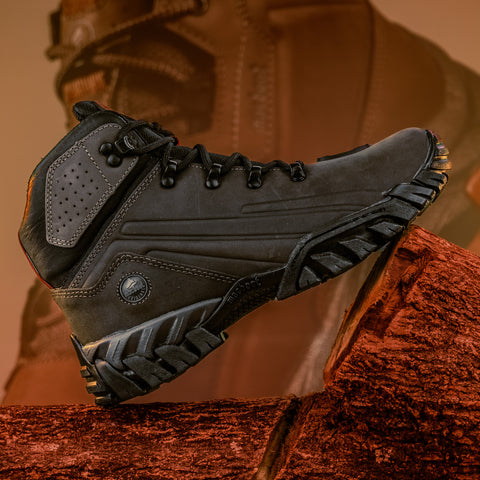 Bota Motors Cano Alto Macboot Ipê 02 Cinza Escuro