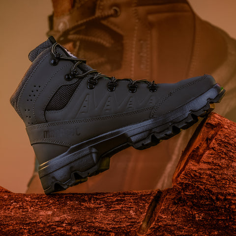 Bota De Segurança Cano Alto Macboot MAC PRO 10 Preto Emborrachado