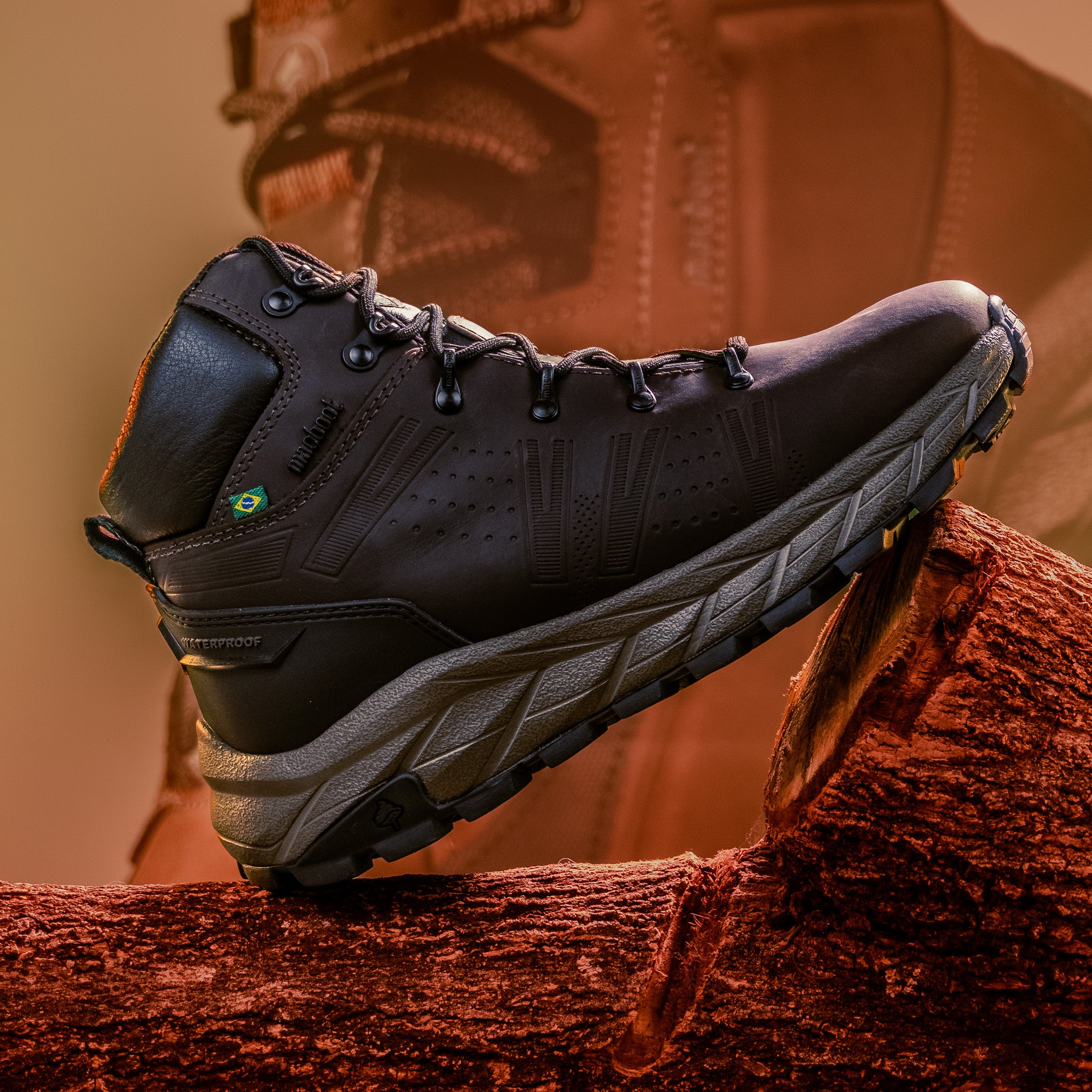 Bota Adventure Cano Alto Macboot Waterproof Murici 02 Café