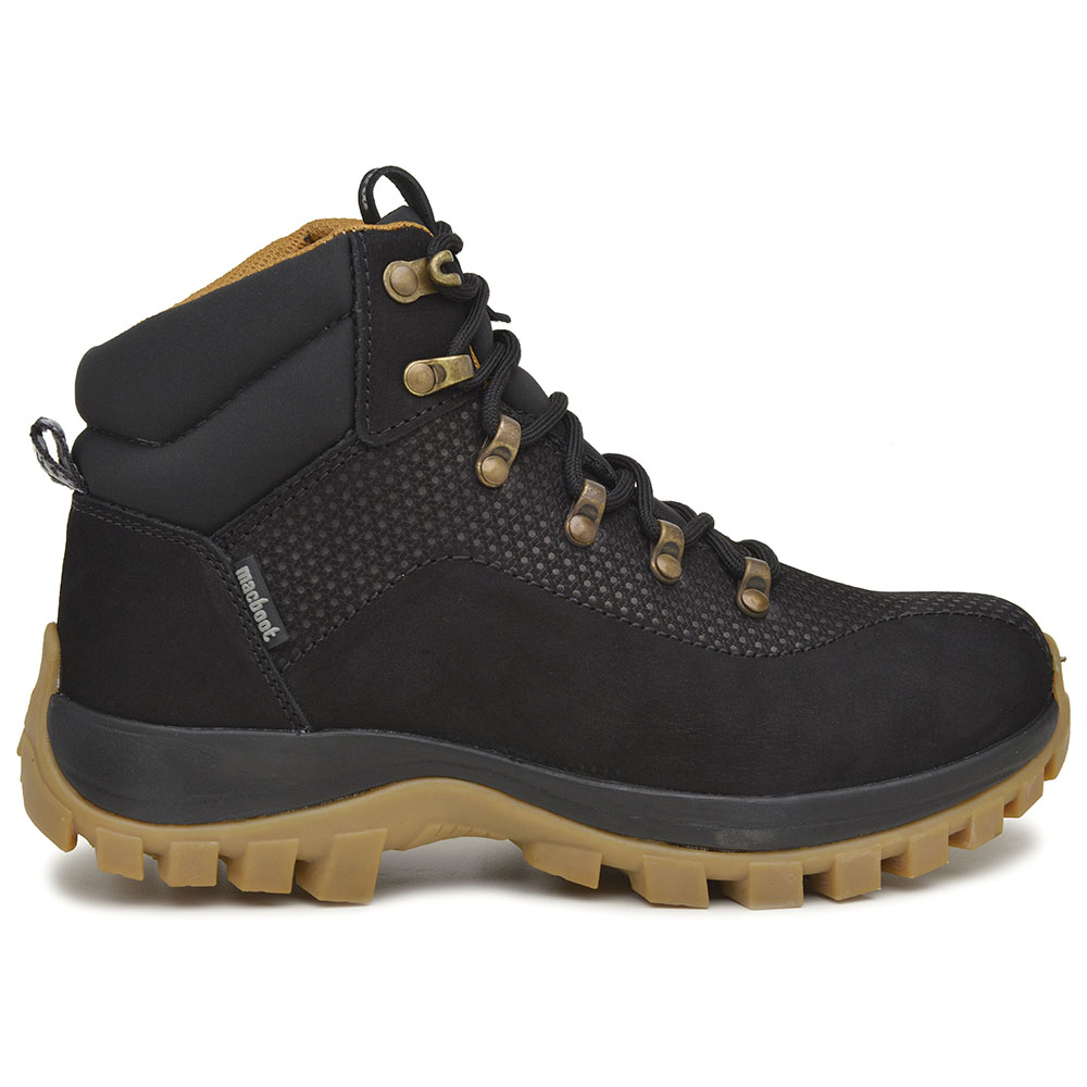 Bota Adventure Cano Alto Macboot Granada 04 Preto - vista frontal - Macboot