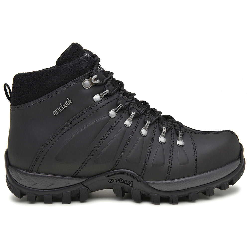 Bota Adventure Cano Alto Macboot Uirapuru 02 Preto Emborrachado - vista frontal - Macboot