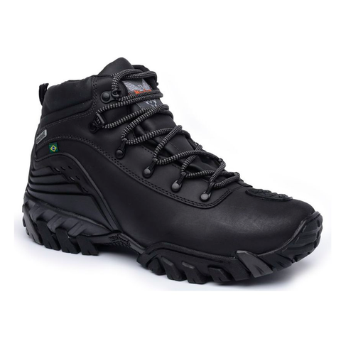 Bota Motors Cano Alto Macboot Hades 02 Preto Emborrachado