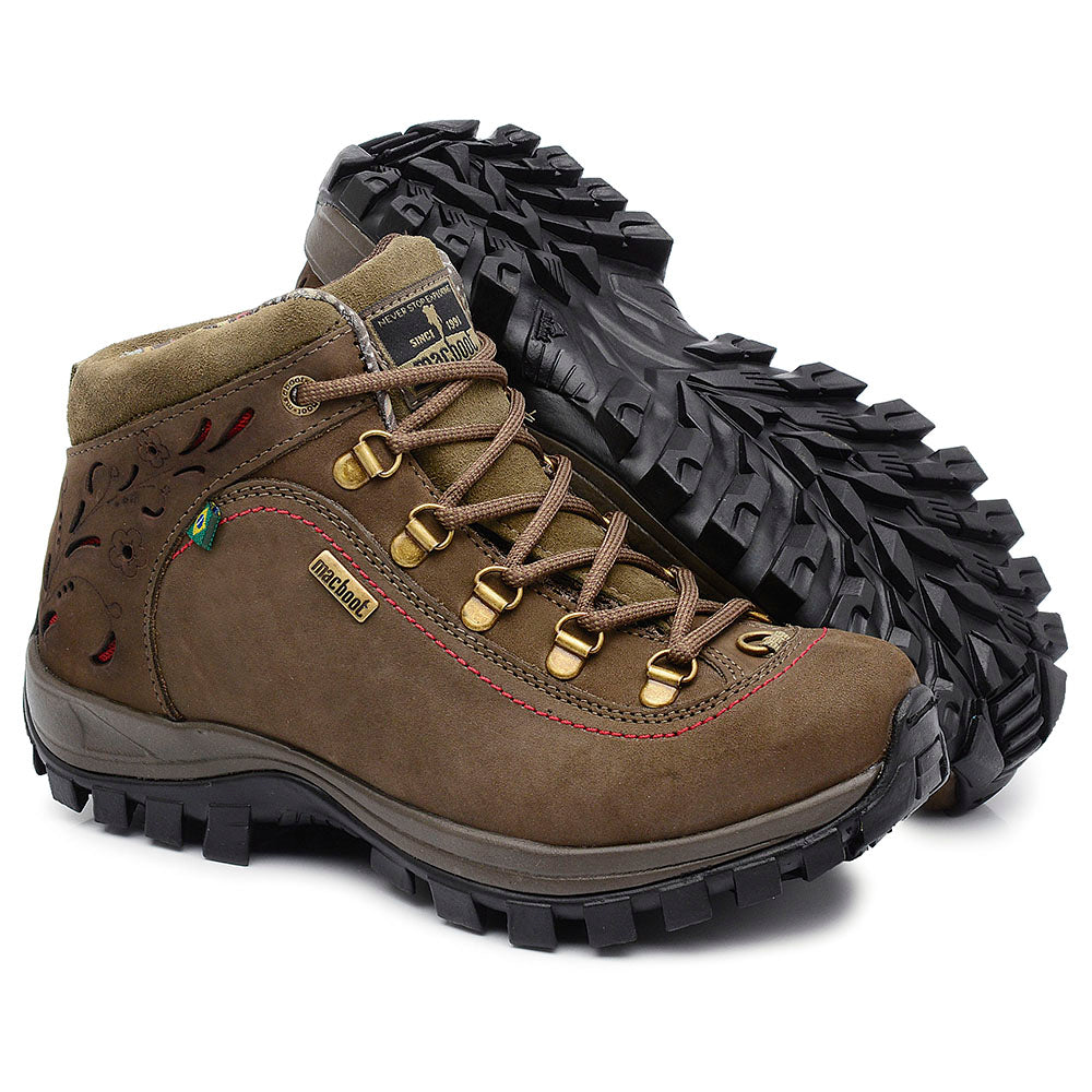 Bota Adventure Cano Alto Macboot Alecrim 04 Marrom Acinzentado